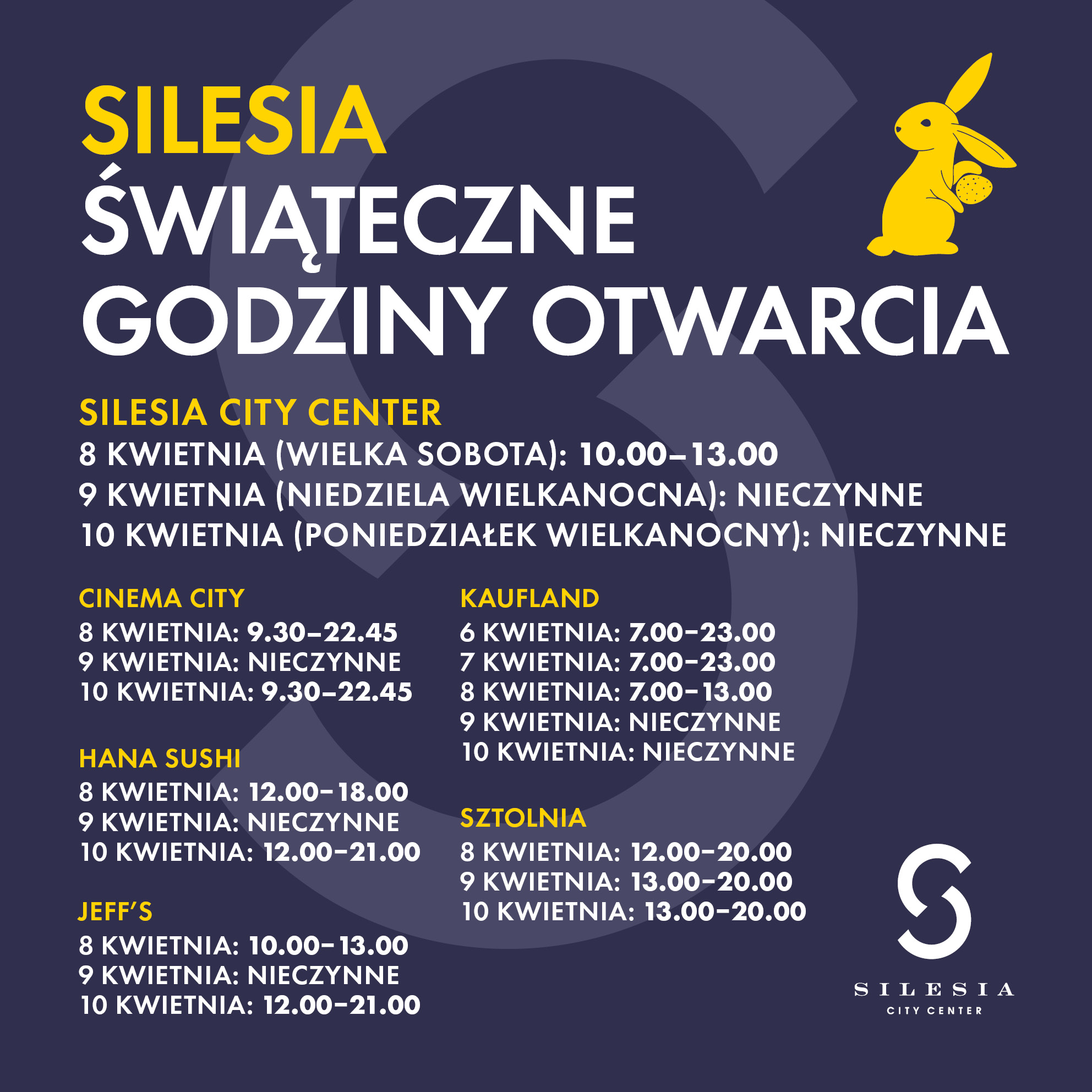 Fortuna Godziny Otwarcia święta Wielkanocne Wielkanocne godziny otwarcia | Silesia City Center Katowice